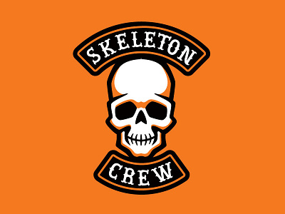 "Skeleton Crew" Halloween Biker Patch biker gang halloween limited palette patch skeleton skull