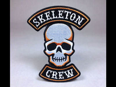 "Skeleton Crew" Skull Embroidered Patch embroidered patch halloween limited palette patch skeleton skull