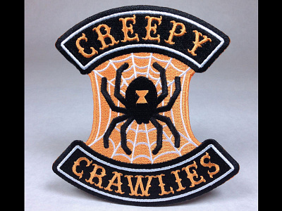 "Creepy Crawlies" Spider Embroidered Patch embroidered patch halloween limited palette patch spider