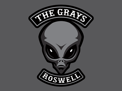 "The Grays" - Cryptid Biker Patch (Aliens)
