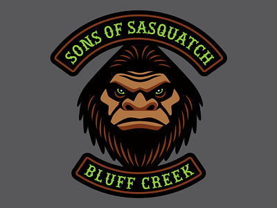 "Sons Of Sasquatch" - Cryptid Biker Patch