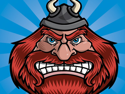 Viking Cartoon Character Head cartoon cartoon character character character design head helmet horns illustration viking