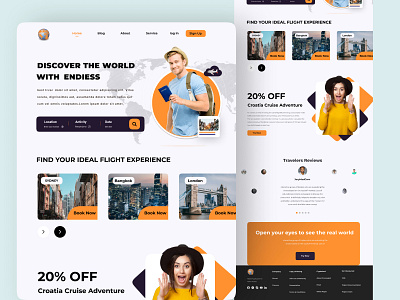 Landing Page Travel ✈