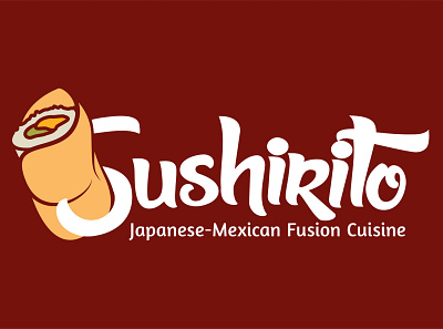 Creative Kaiju - Sushirito Restaurant Logo branding graphic design icon logo mexican food minimal restaurant branding restaurant logo vector