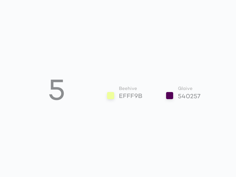 #Typehue Week 32: 5 inspiration weekly typehue type 5 colour design typography lettering creative challenge numbers