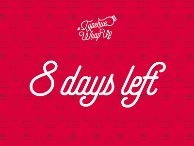 #Typehue Wrap Up - 8 days left! christmas competition design paper pattern red typehue wrap wrapping wrapup