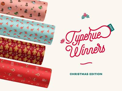 #Typehue Winners - Wrap Up 2017 christmas paper typehue winners wrap wrapping wrapup