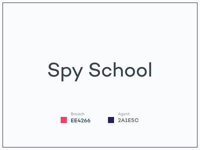 #Typehue Brandom Week 8: Spy School alphabet brandom school spy typehue