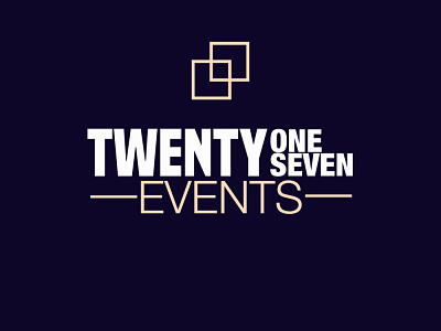 21 27 Events branding illustration logo