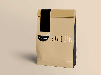 sushi zen branding design logo packaging