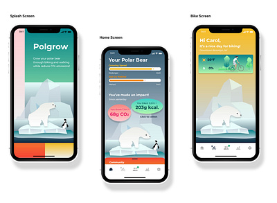Polgrow animation app art branding design graphic design illustration ui ux