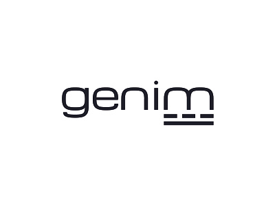 Electric and Genim branding logo typography vector