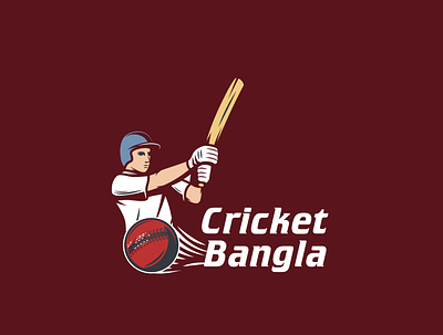 Cricket Club Logo Design branding cricket logo iconography vector