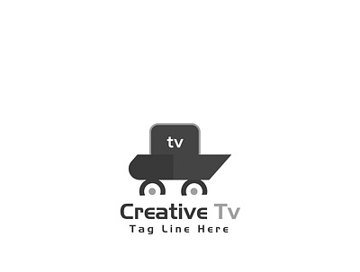 Tv Logo branding icon base logo logo minimal tv logo