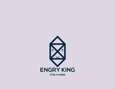King logo branding icon base logo minimal vector