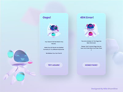 Error message, 404 3d 404 app design errormessage figma illustration mobile ui userfriendly ux uxui web design