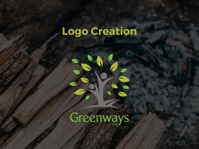 Greenways Trust Logo Design branding design graphic design icon logo typography vector