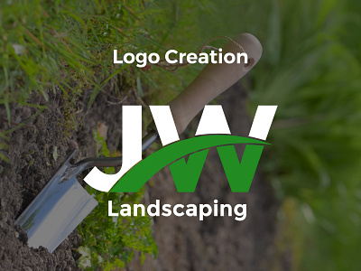 JW Landscaping Logo Design branding design graphic design icon logo typography vector