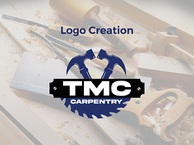 TMC Carpentry Logo Design branding design graphic design icon logo typography vector