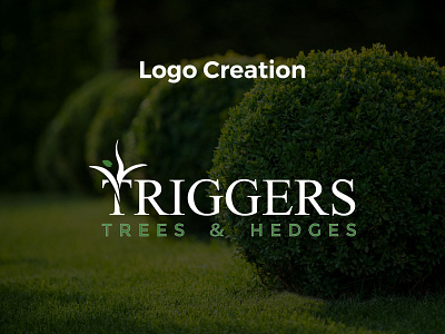 Triggers Trees and Hedges Logo Design branding design graphic design icon logo typography vector