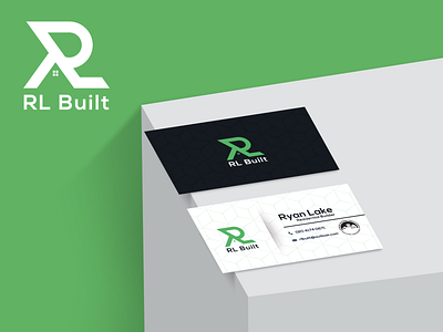 RL Built Business Card Design branding design graphic design icon logo typography vector