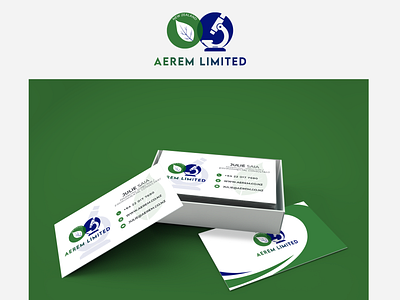 Aerem Limited Business Card Design branding design graphic design icon logo typography vector