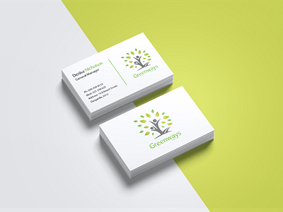 Greenways Business Card Design branding design graphic design icon logo typography vector