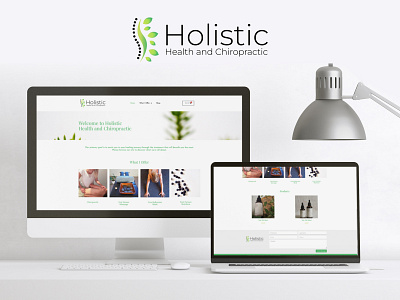 Holistic Health & Chiropractic Website Design & Development branding design graphic design icon typography ui ux vector