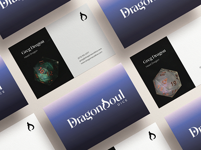 DragonSoul Dice branding businesscards critical hit d20 design dungeons and dragons logos spindowns ui ux website