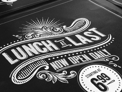 Outback Steakhouse | Chalkboard Typography