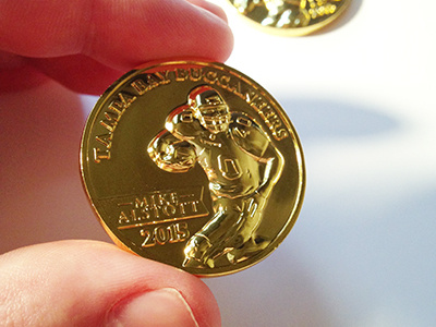 Coin Design | Tampa Bay Buccaneers bucs coin football gold tampa