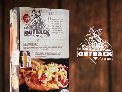 Outback Steakhouse | 2016 Throwback LTO design insert logo lto menu outback steakhouse