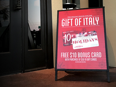 Carrabba's Italian Grill | Holiday Aframe