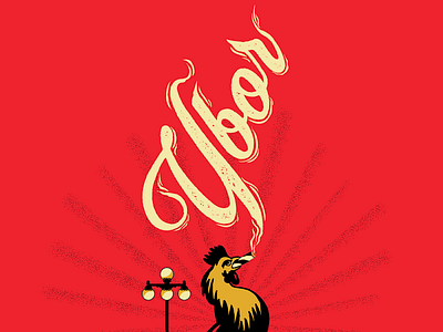 Ybor Pride | Illustration & Typography cigar cock cuba cuban illustration pride red smoking streelight tampa typography ybor ybor city