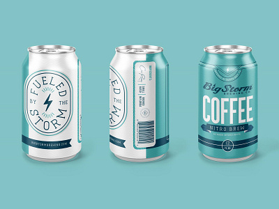 Big Storm Coffee Co. | Nitro Brew Concept can coffee nitro packaging