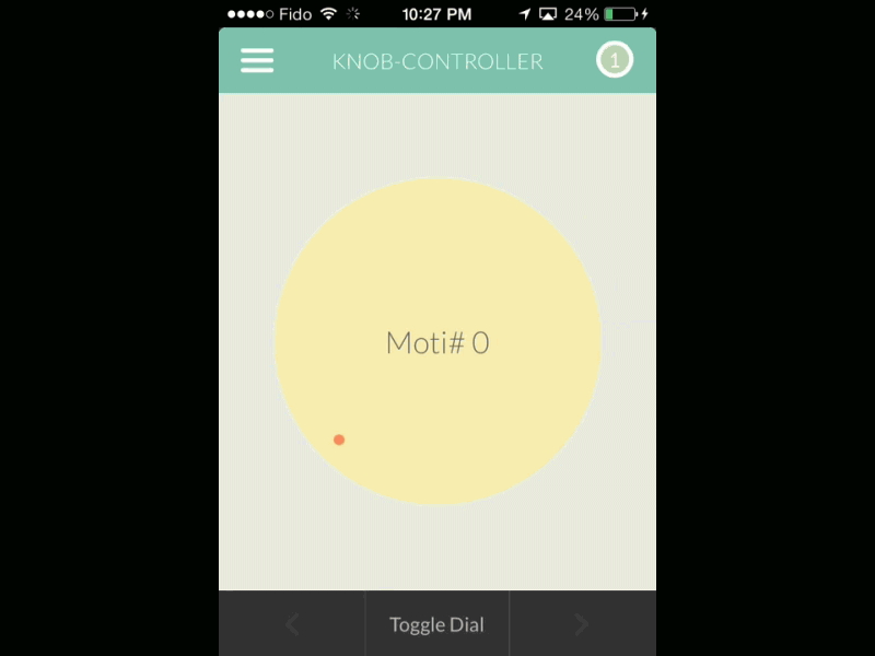 Dial Controller (gif) app gif moti motor servo web