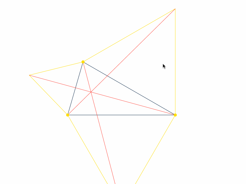 Moving Triangles connected movement triangles