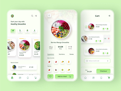 Smoothie Shop App Concept