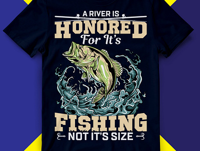 Fishing t-shirt design branding design design art fishing t shirt illustration logo tshirt tshirt design tshirts tshirtslovers typography tshrits ui
