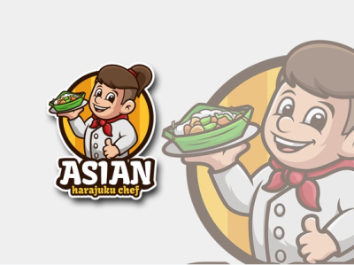 Asian food logo adobe adobe xd advertising branding clean design graphic design illustration logo minimal typography