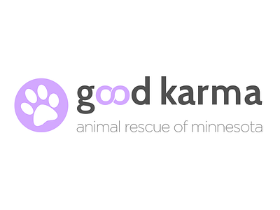 Good Karma animal brand branding charity dog dogs karma logo logos paw