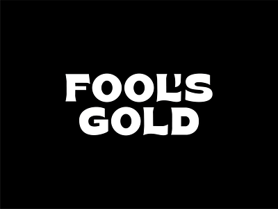 Fool's Gold Wordmark branding fools gold illustration logo wordmark