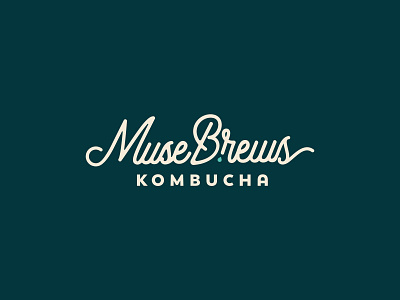 Muse Bews branding brews design kombucha logo muse typography vector