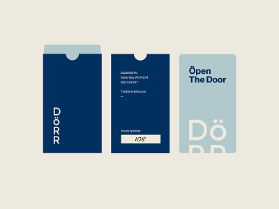 The Dörr Key Card branding county design door scandanavian