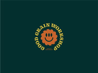Good Grain Workshop branding design grain icon logo wood workshop