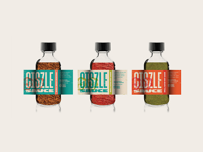 Ciszle Sauce Labels branding design hot sauce labels milwaukee