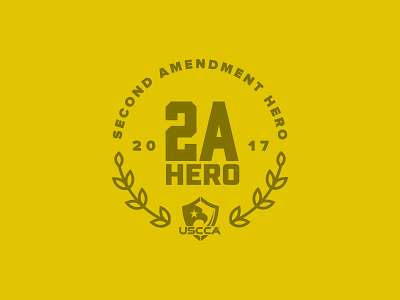 2A Hero Award Logo 2017 award hero logo second amendment uscca