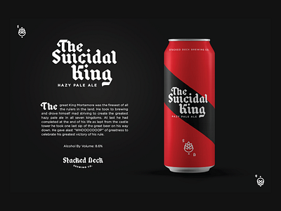 Suicidal King beer brewery can design ipa