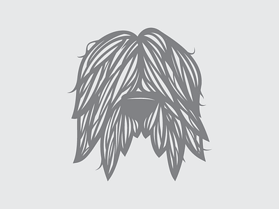 Bearded Collie collie dog doggo hair illustration line art