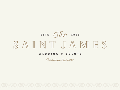 Saint James Unused Concept 1 branding james logo milwaukee royal saint wedding wisconsin